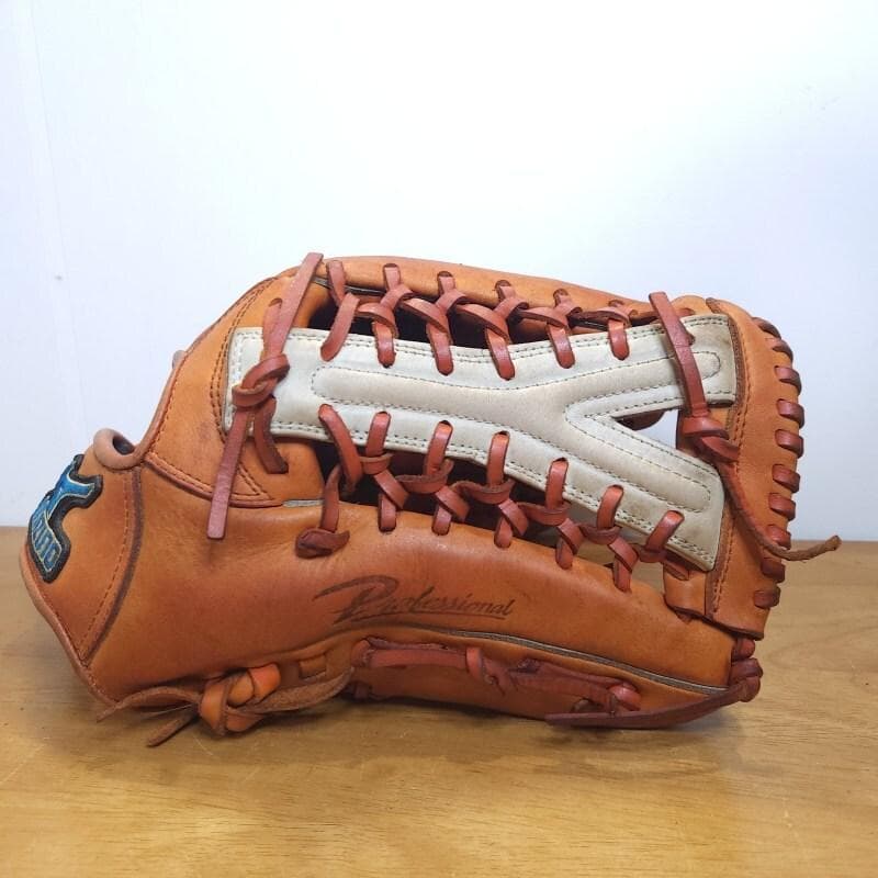 ミズノ 高橋由伸モデル 限定品 Y字ウェブ 巨人カラー 外野用 軟式グローブ