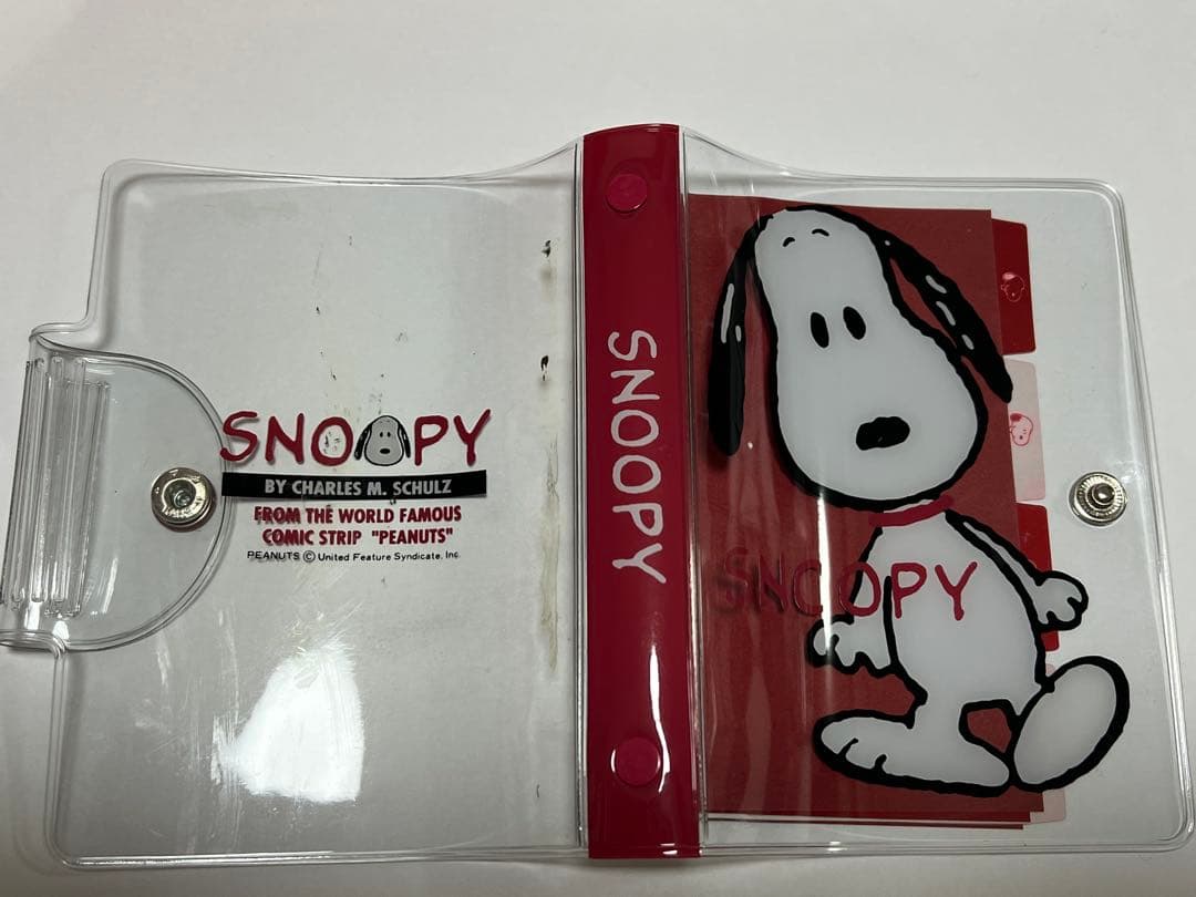 d*3様 スヌーピー 当時物　バインダー　シール帳