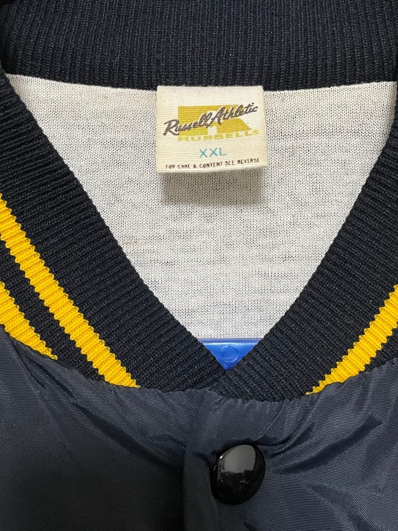 70's RUSSELL ラッセル金タグ　ダークネイビービンテージ　スタジャン