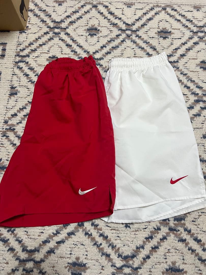 Nike ナイキ　サッカー　高校　東福岡　ハーフパンツ 赤 白セット　選抜