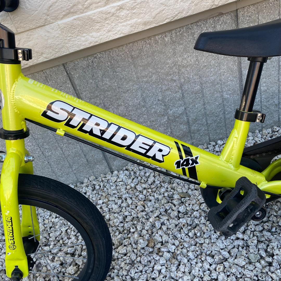 STRIDER 14X ライムグリーン キッズバイク