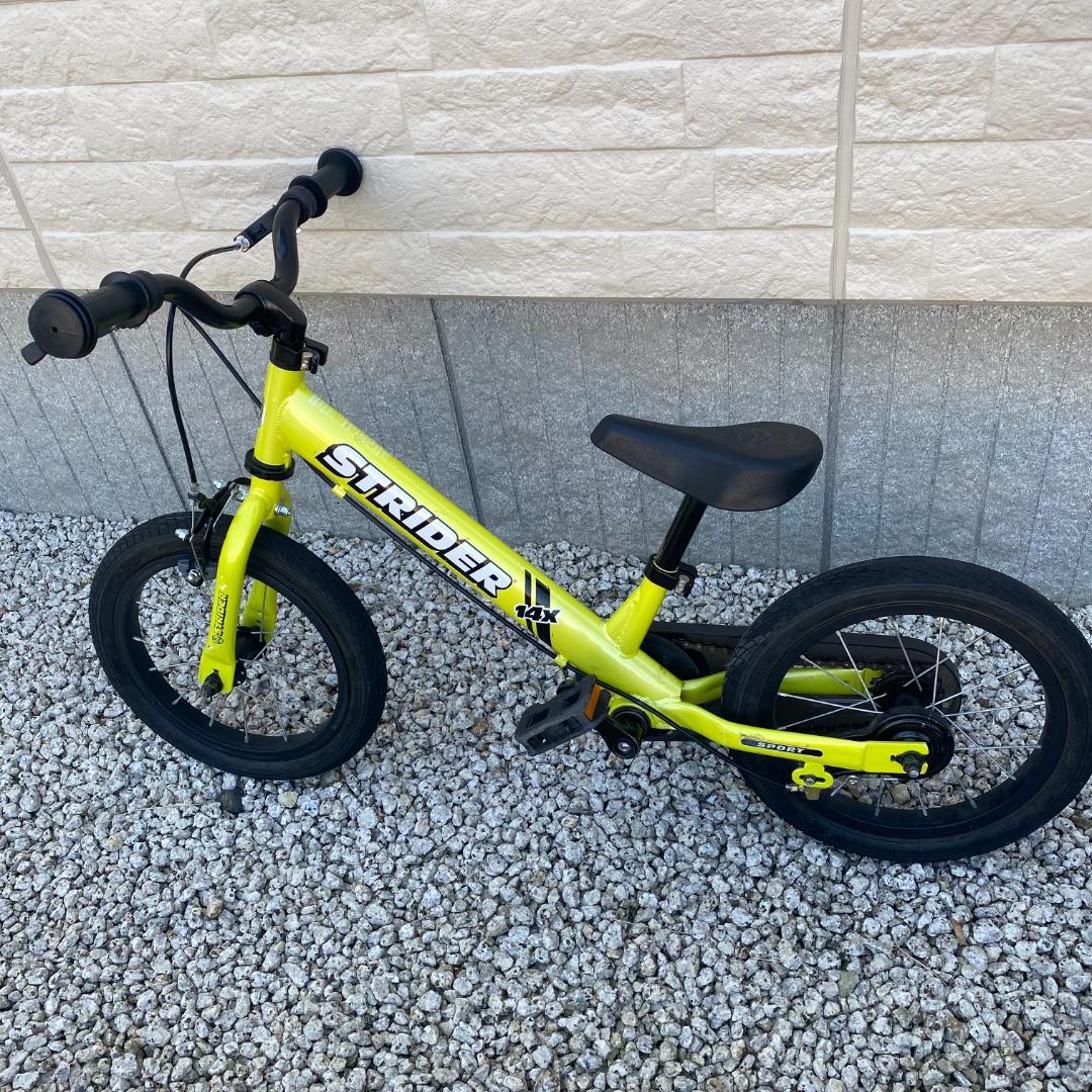 STRIDER 14X ライムグリーン キッズバイク
