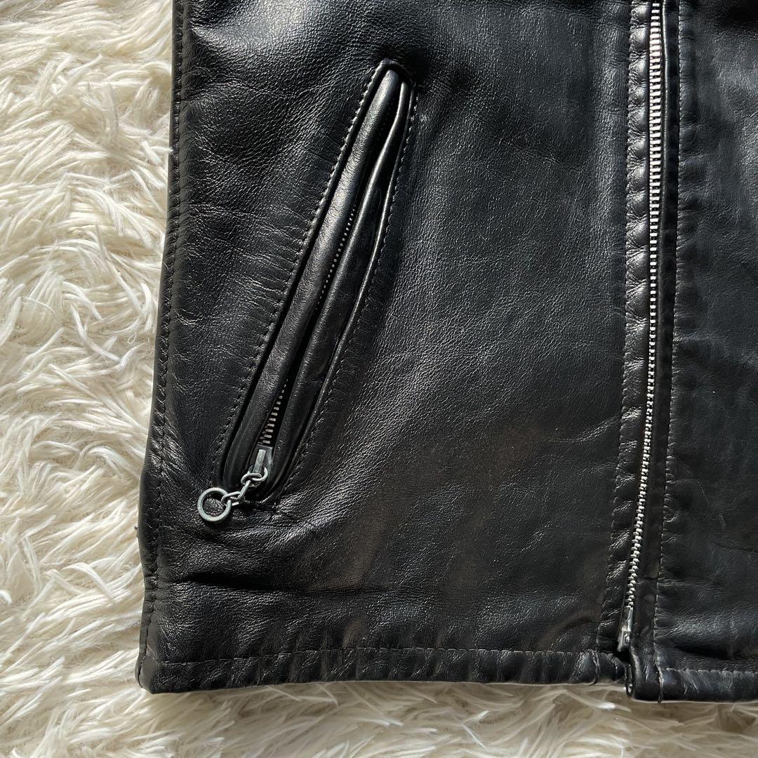 USA製✨schott 641 レザージャケット　シングルライダース　36 黒