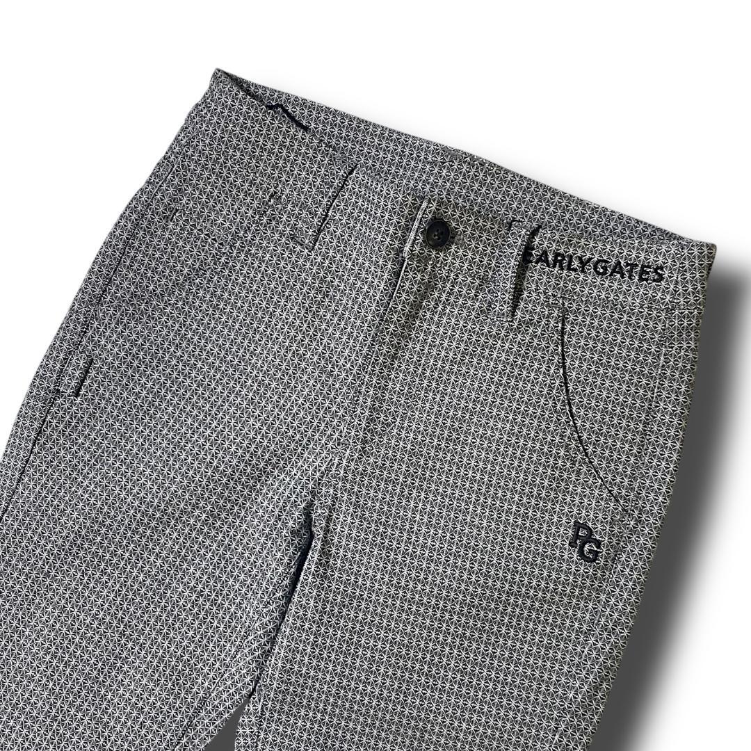 00 定価2,9万 パーリーゲイツ ダイヤストレッチ エンブレムリボン パンツ