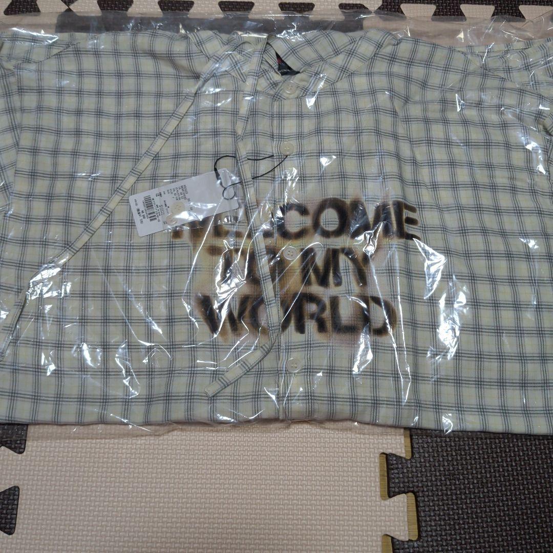 ニコアンド STRANGER THINGS コラボ チェックフードシャツ