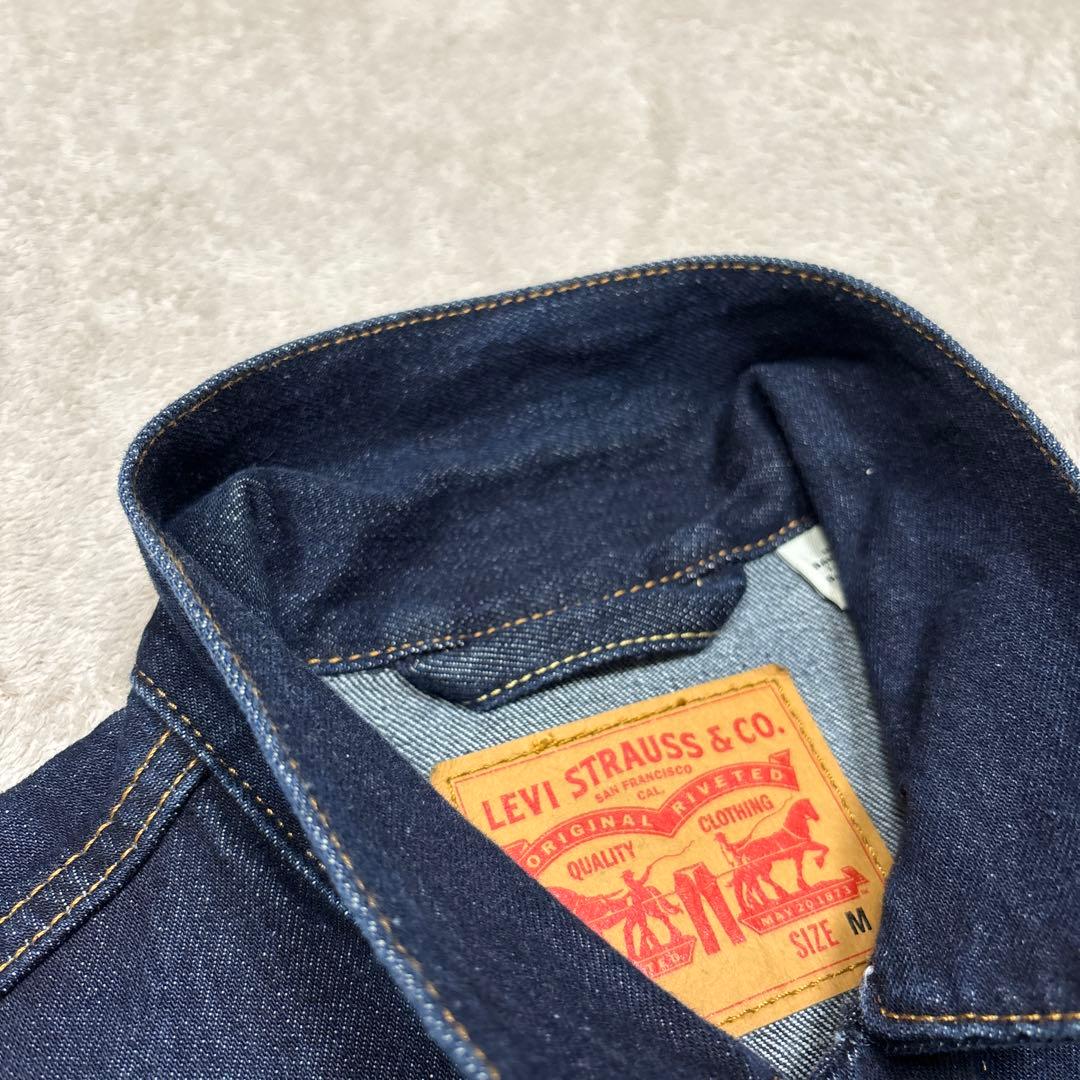 濃紺極美品✨M リーバイス 72334 デニムジャケット70506型 ポケ付き