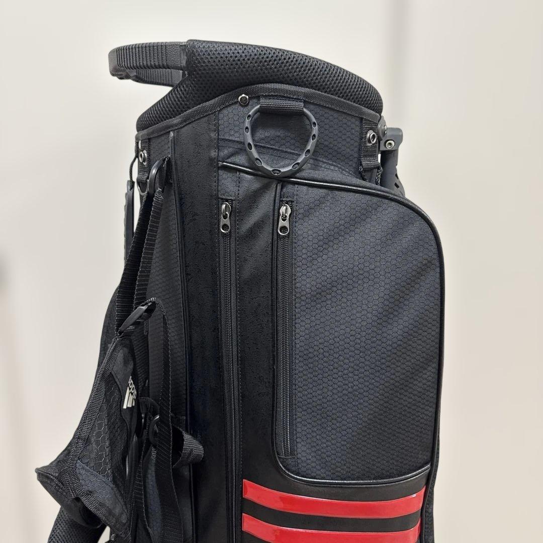 アディダスゴルフバッグ スタンド付き ブラック