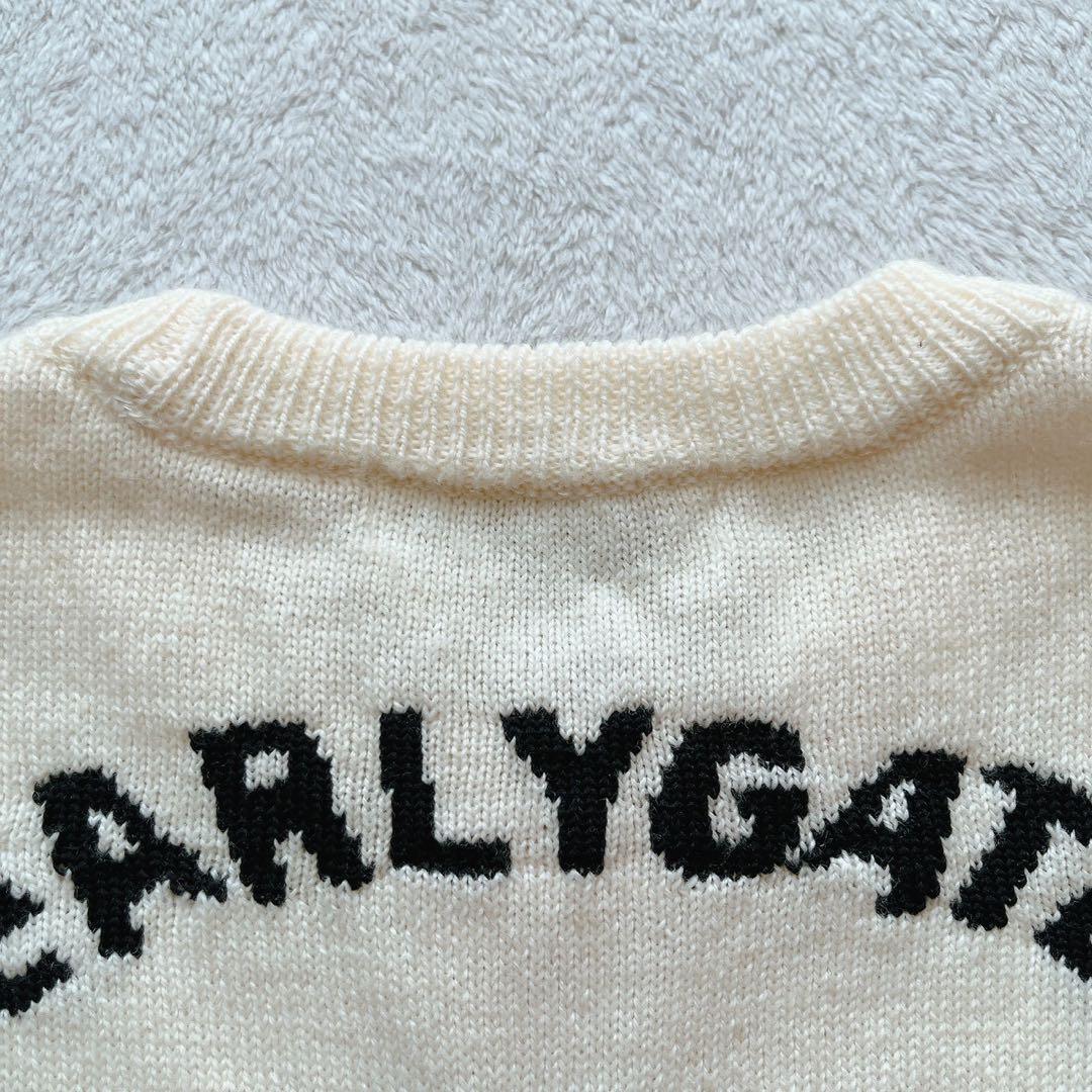 美品　近年 パーリーゲイツ　ニャロメ　ニット　セーター　毛　ホワイト　サイズ2