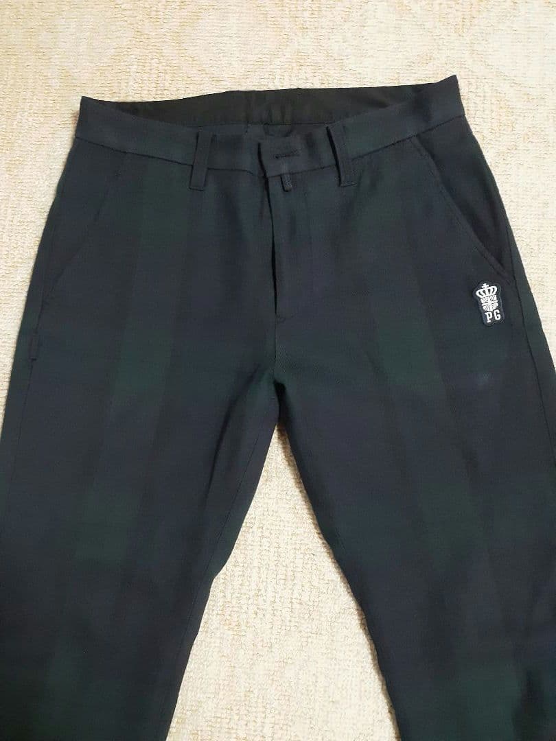 パーリーゲイツ 裏地付き防風使用ダークグリーン チェック柄 サイズ4