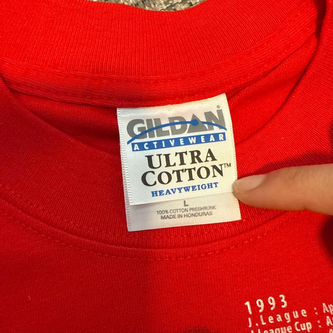 浦和レッズ　福田正博　引退記念　Tシャツ　サイン入り