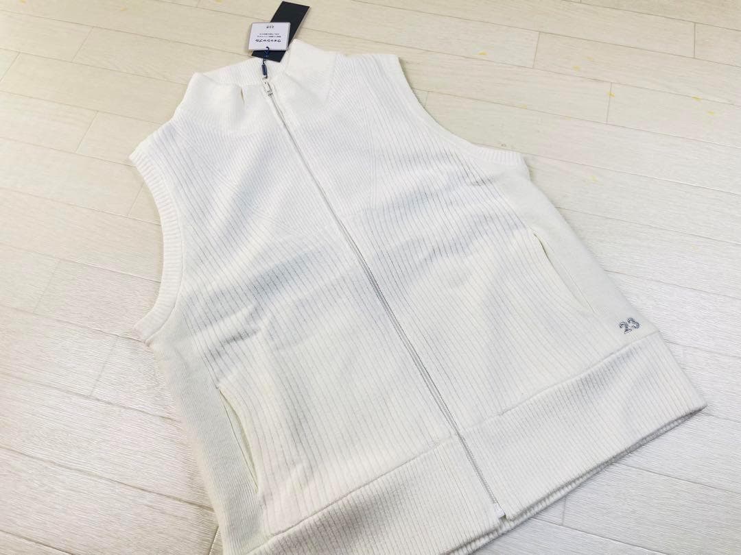 新品 Mサイズ 23区ゴルフ 映えかわ ストレッチモール リバーシブル ベスト