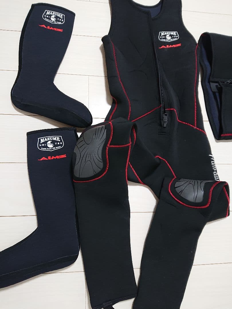 マズメ ウエットスーツ フローティングベスト 4点セット
