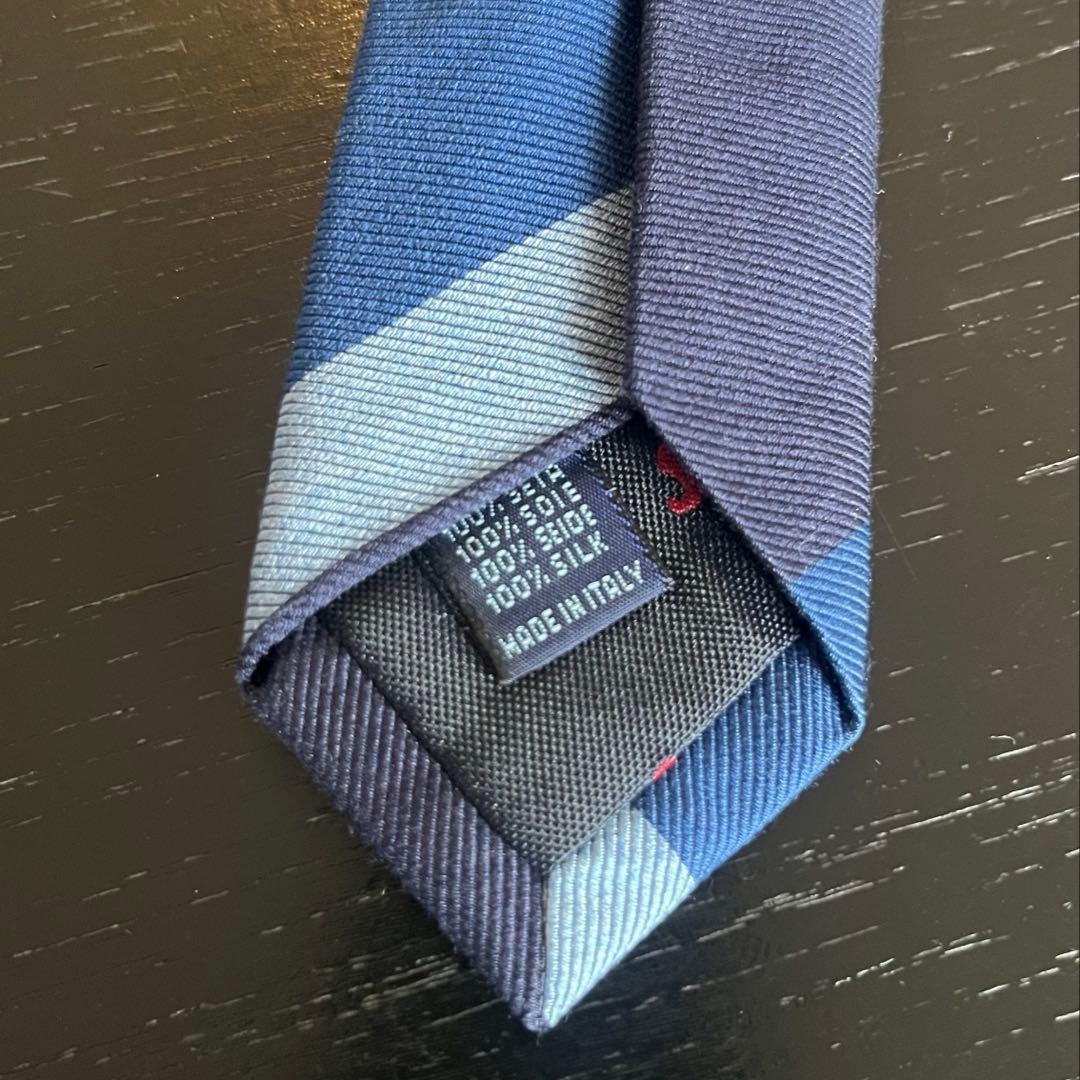 FRANCO BASSI / BEAMS F別注 段落ちストライプ ネクタイ