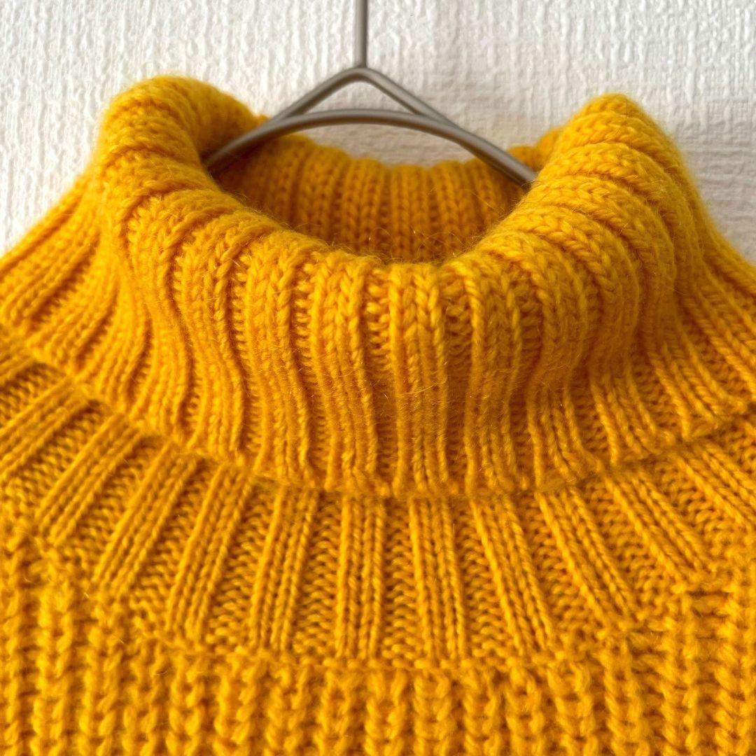 ルコックスポルティフ▶半袖ニット M イエロー 未使用タグ付 春ゴルフ