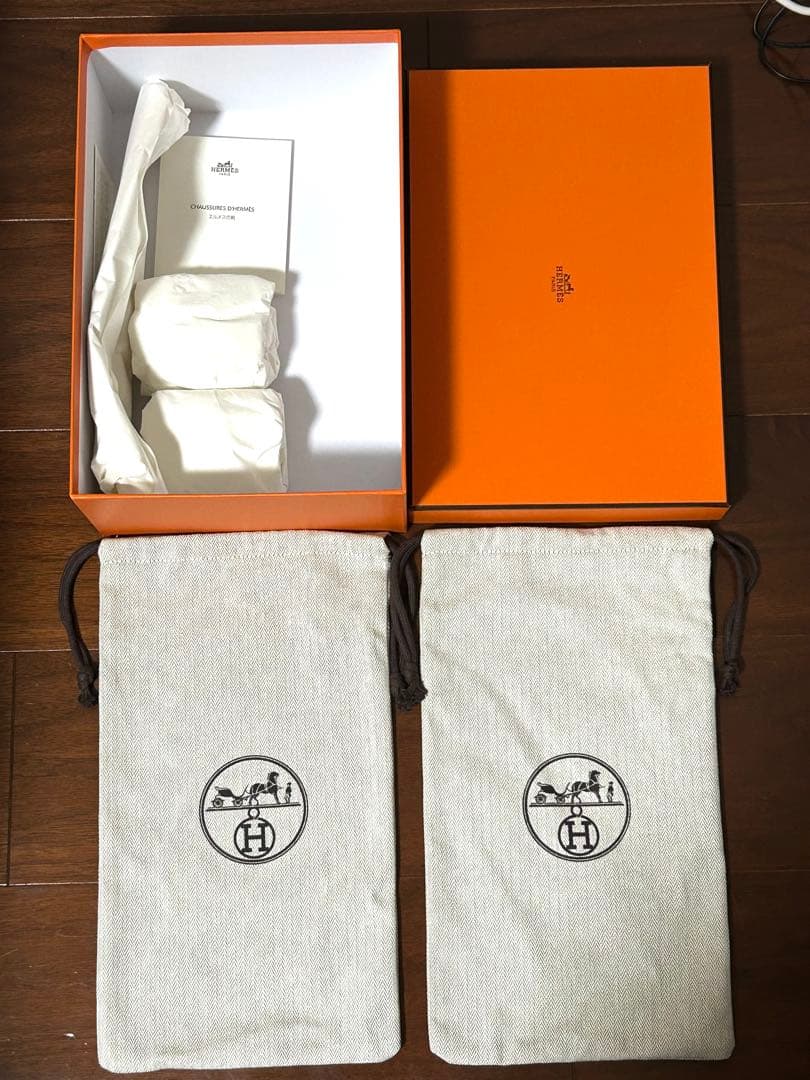 エルメス 6箱＋袋12枚＋リボン6箱分 シューズボックス 巾着 布袋