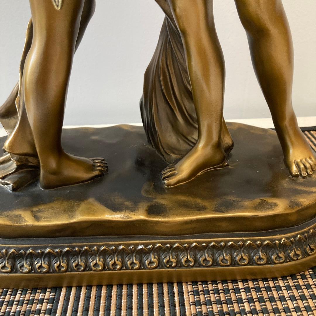 CITIZEN（シチズン）振り子置き時計二人の女神様アンティーク昭和レトロ