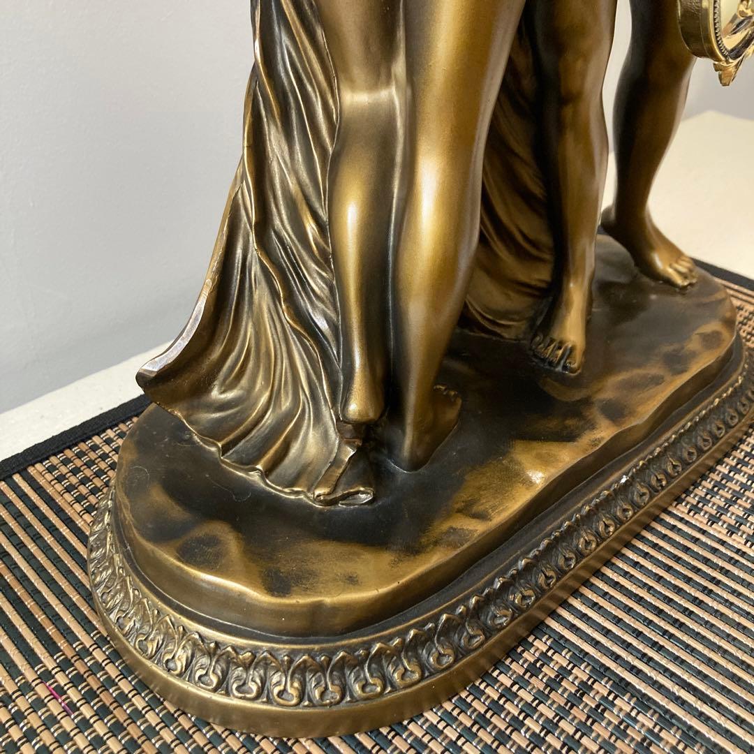 CITIZEN（シチズン）振り子置き時計二人の女神様アンティーク昭和レトロ