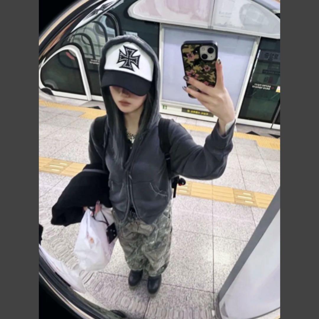 SCULPTOR Beaded Saint Hoodie Charcoal（S）