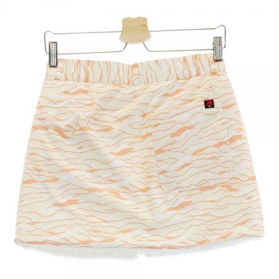 ニューバランスゴルフ　リバーシブル　ボア　ベスト　スカート　セットアップ　白