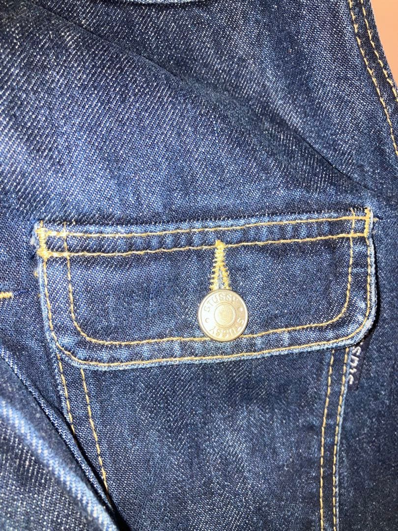 シ*ツ様 90s OLD STUSSY USA製 2nd デニムジャケット　濃紺