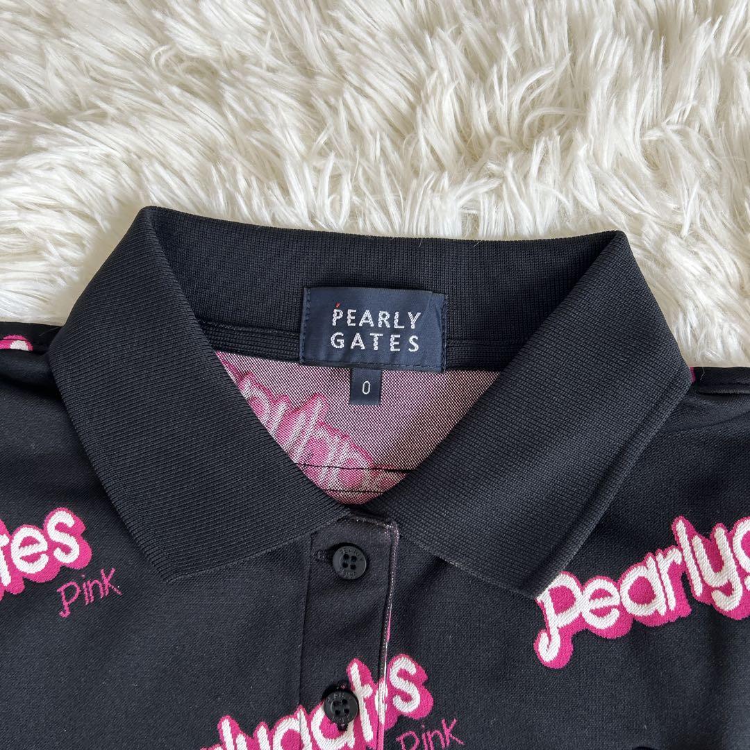 希少！近年モデル♡パーリーゲイツ セットアップ ロゴ総柄 スカート ポロシャツ