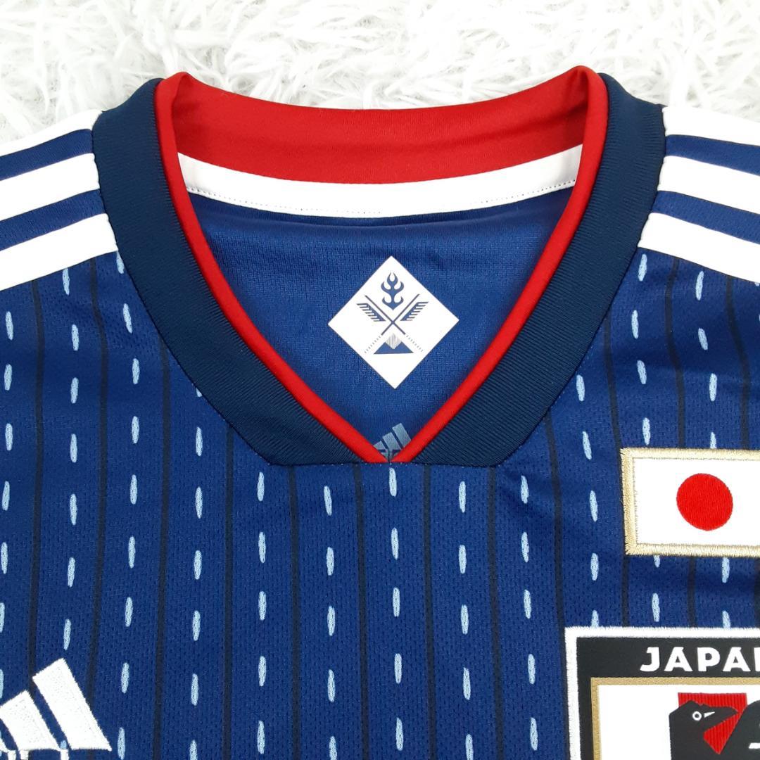 美品◎adidas アディダス サッカー ユニフォーム ブルー 青 本田圭佑