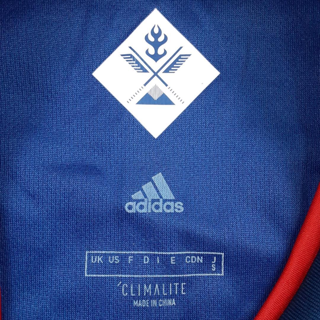 美品◎adidas アディダス サッカー ユニフォーム ブルー 青 本田圭佑