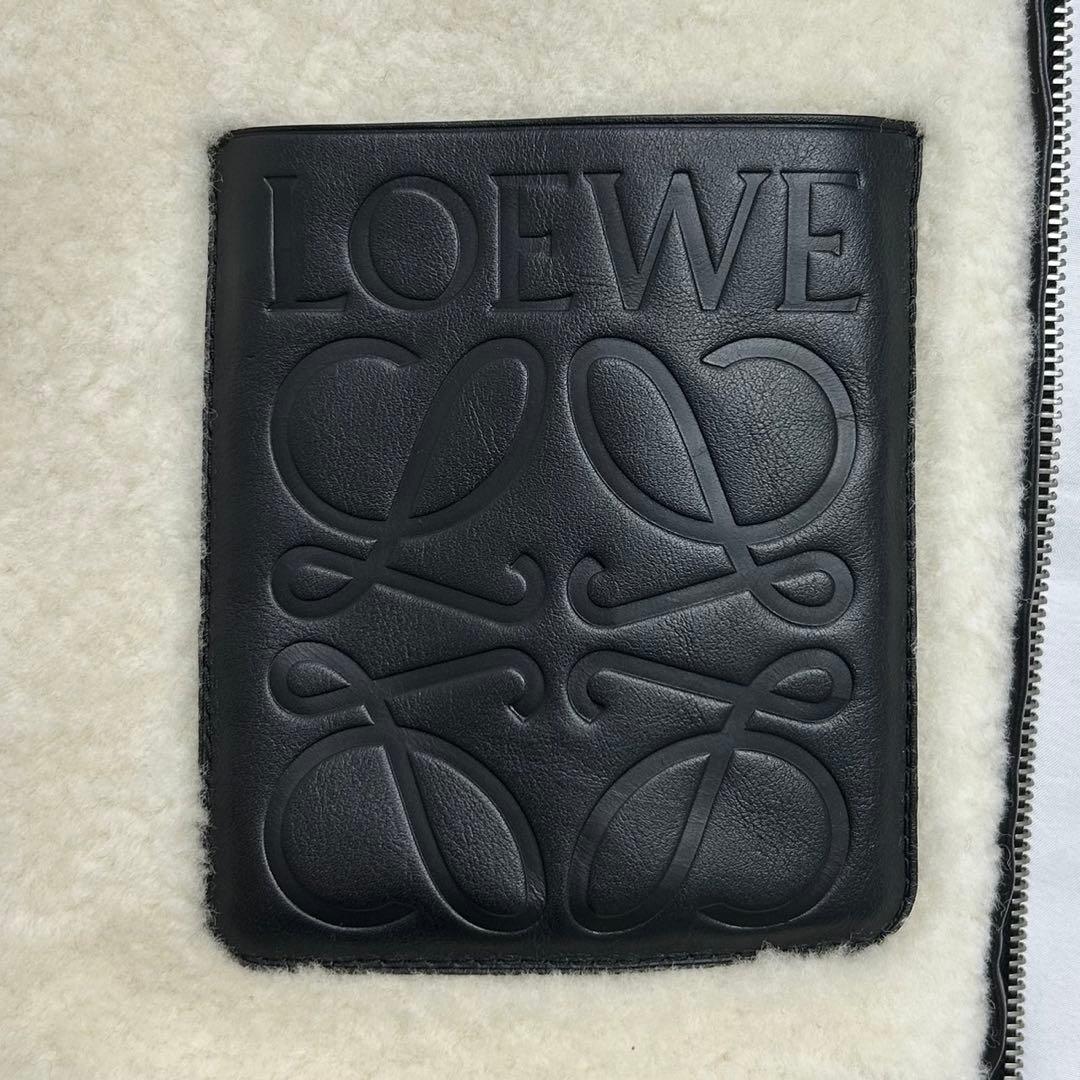 極美品 48サイズ LOEWE ロエベ シアリングフーディ ムートンジャケット