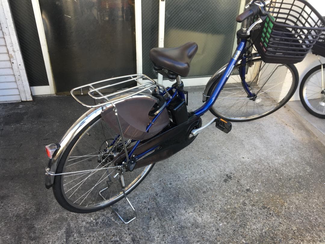 地域限定送料無料　ビビDX　16AH　2023年　子供乗せ　青　神戸　電動自転車