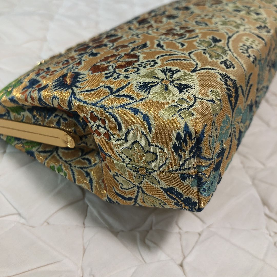 【新品】龍村のバッグ　早雲寺文台裂（金）