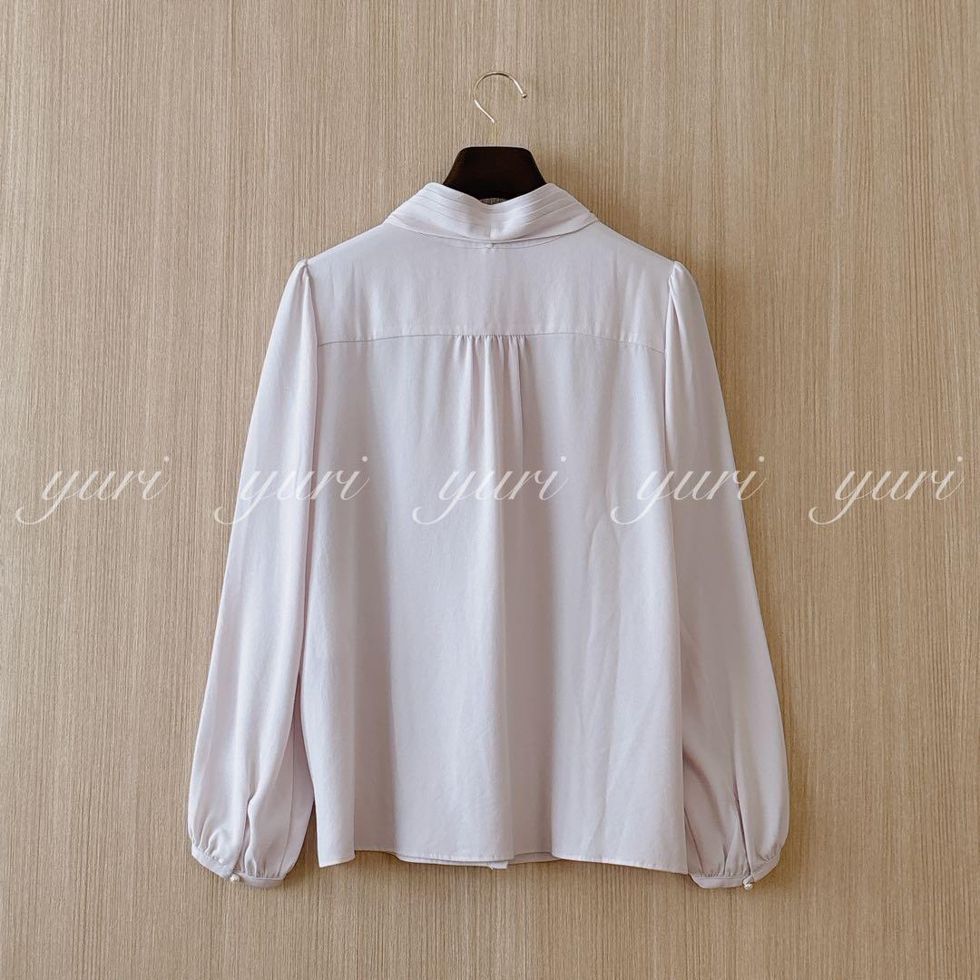 【1359】アナイ　バックサテンボウタイ　ブラウス　ピンク　38