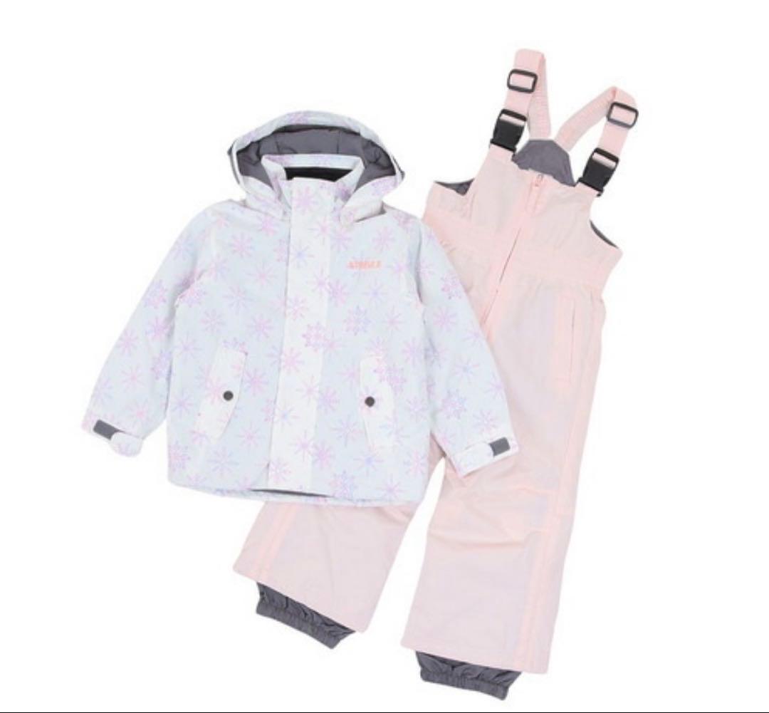 子供用スキーウェア 雪の結晶柄 セット