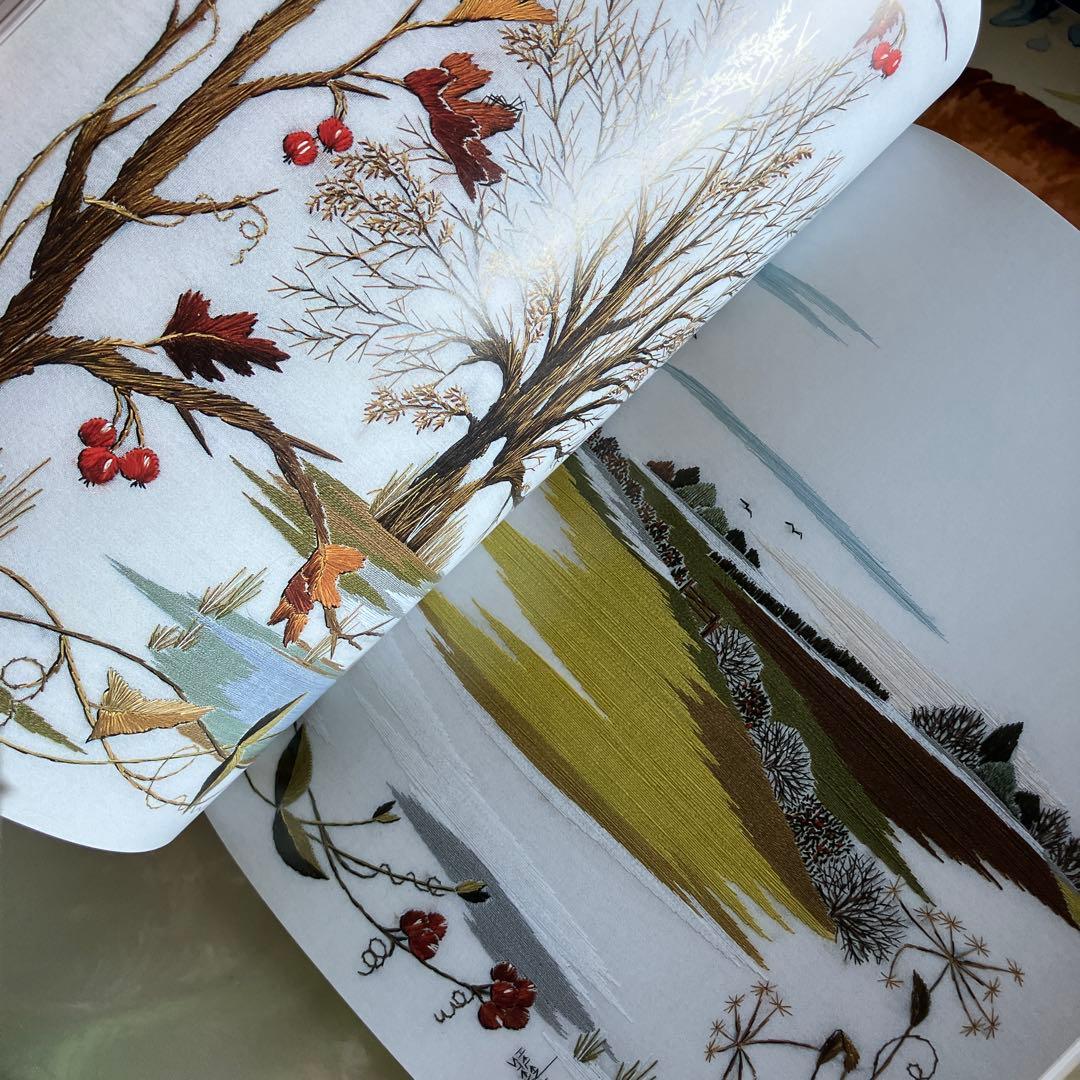 洋書　刺繍　EMBROIDERER'S YEAR　Helen M. Steven