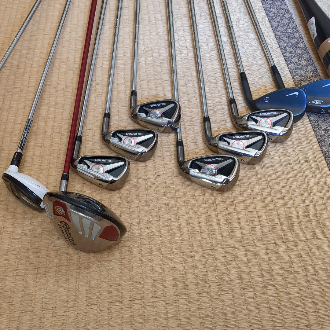 テーラーメイド　バーナーなど　クラブ　12本&ゴルフバッグ　セット スチール