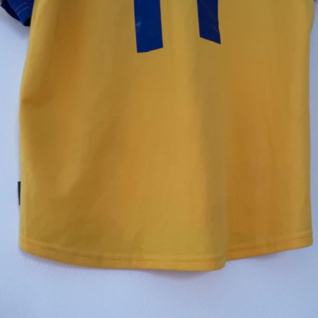 美品サッカーW杯スウェーデン代表 ホーム ユニフォーム黄色青色adidas