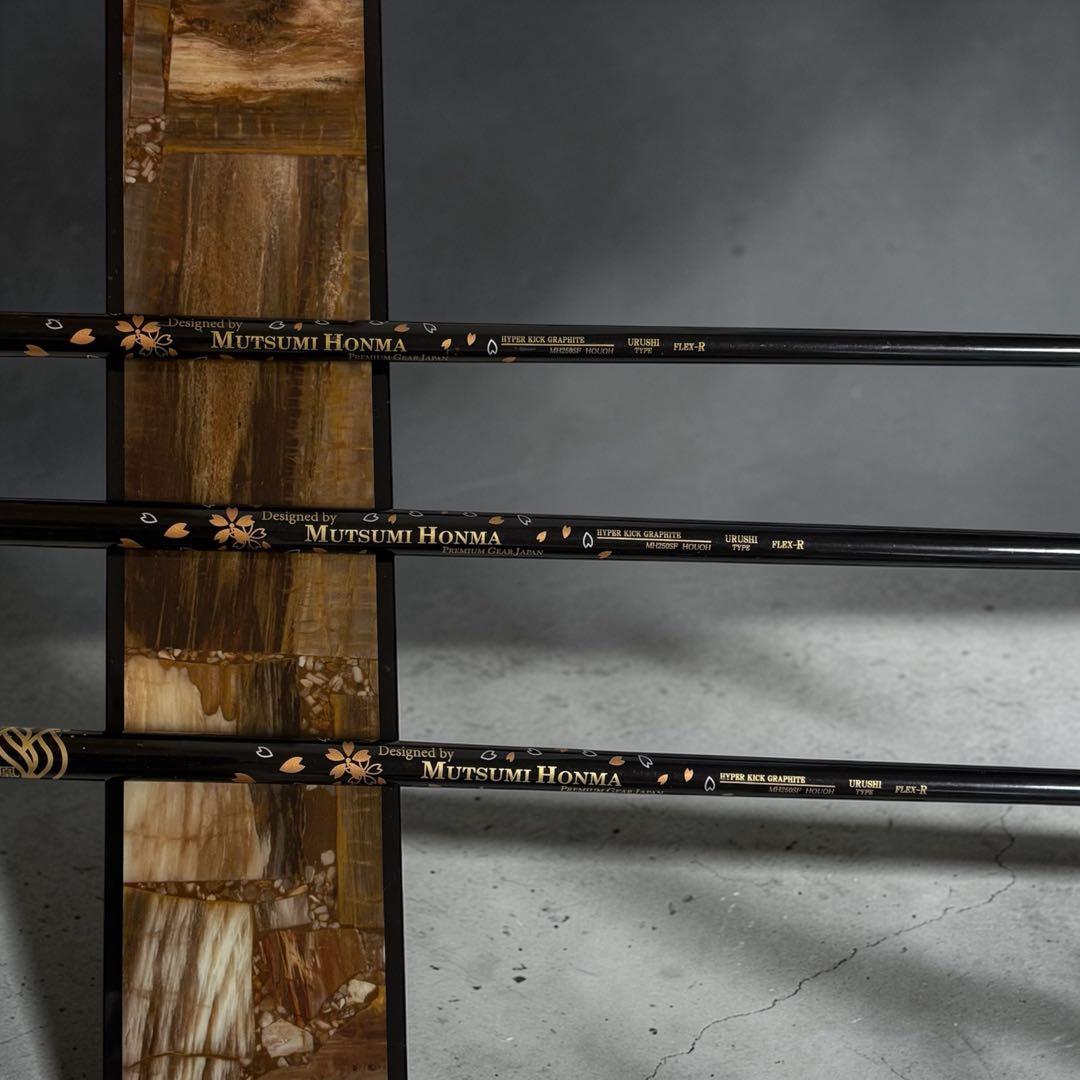 超希少 美品 6本セット本間睦 R 高反発　ドライバーとフェアウェイウッド　金