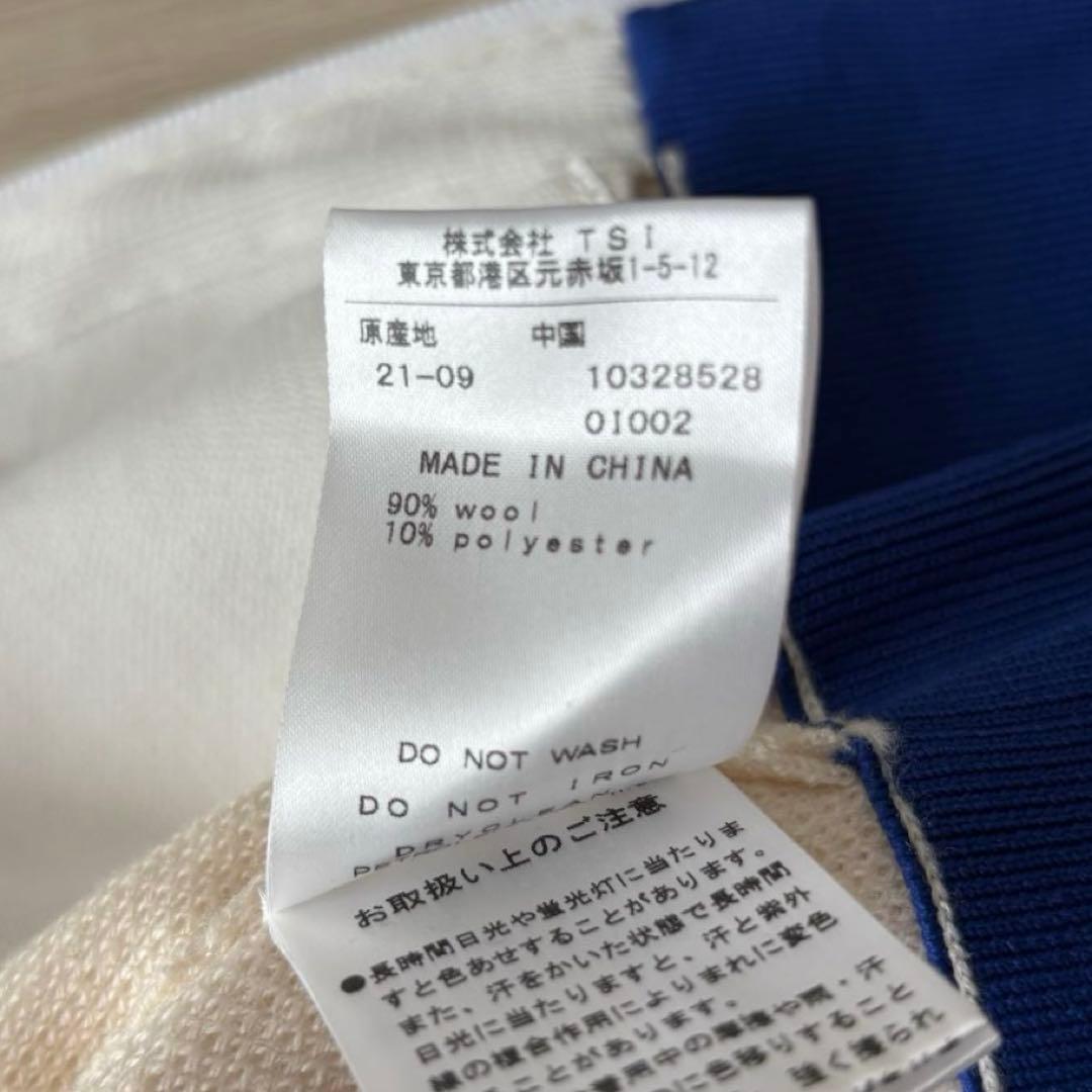 【美品】パーリーゲイツ パーカー オフホワイト 異素材切替 ロゴ刺繍 0 S