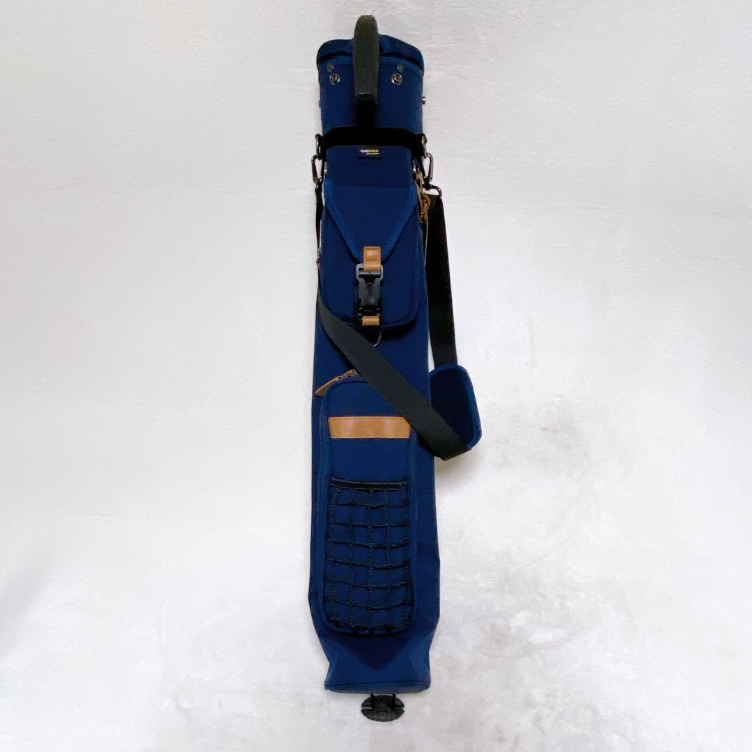 未使用級　YUPPY QUOKKA　セルフスタンドバッグ　クラブケース　ネイビー