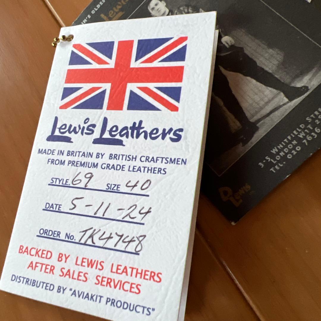 Lewis Leathers スポーツマン　2025 ギャラ40 シープスキン