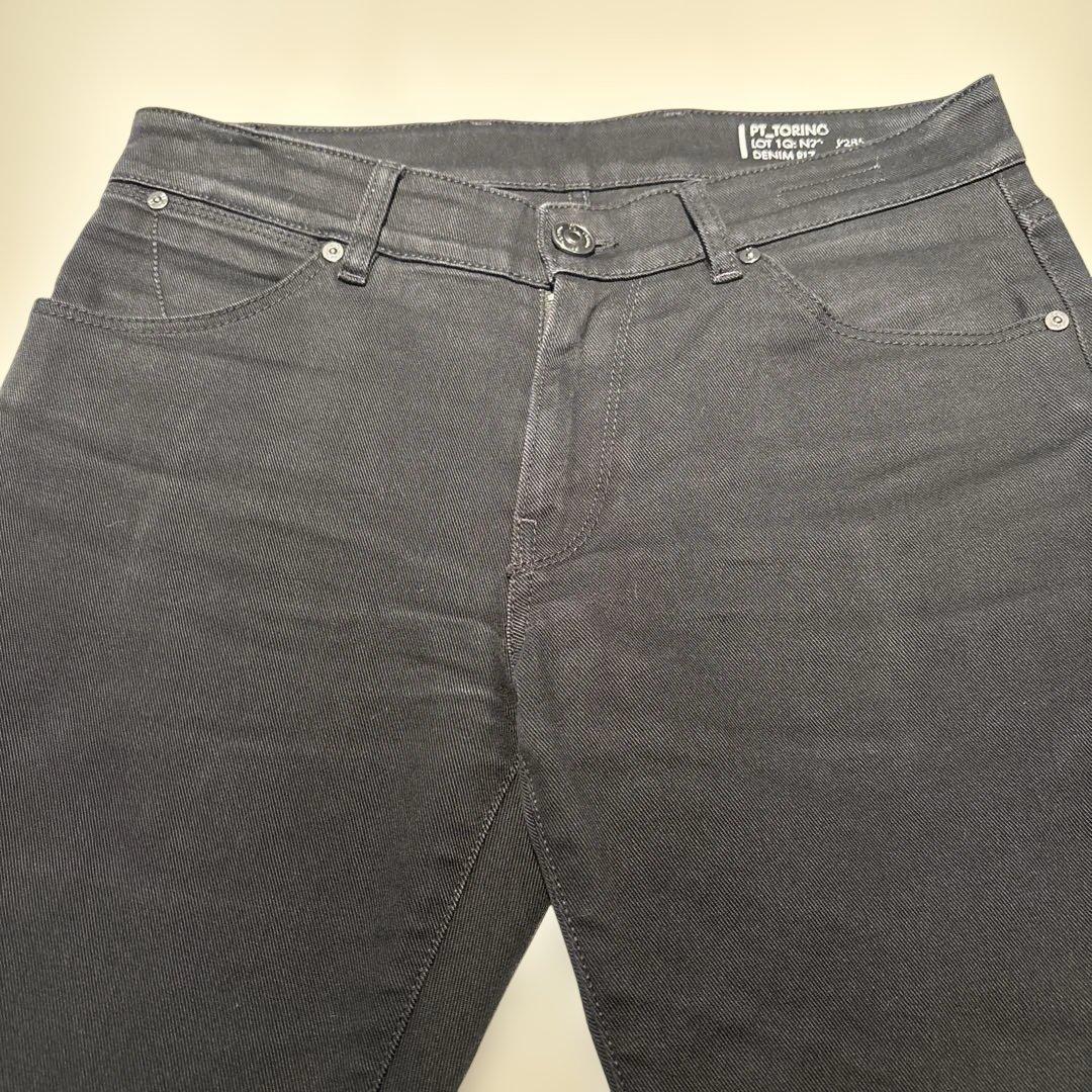 PT TORINO／PTトリノ／ブラックデニムパンツ／スウィング／30インチ