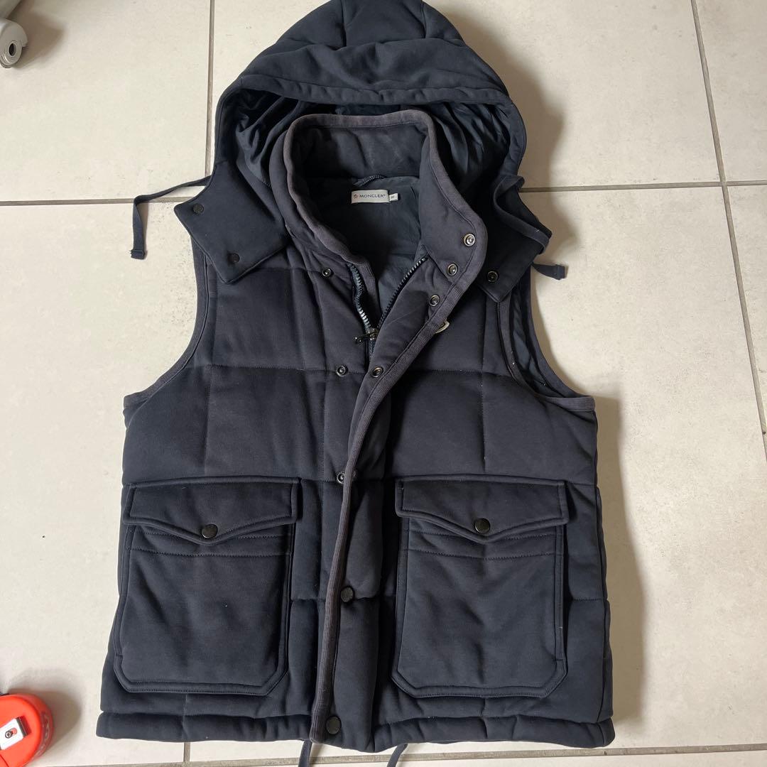 モンクレール ダウン ベスト メンズ M ネイビー
