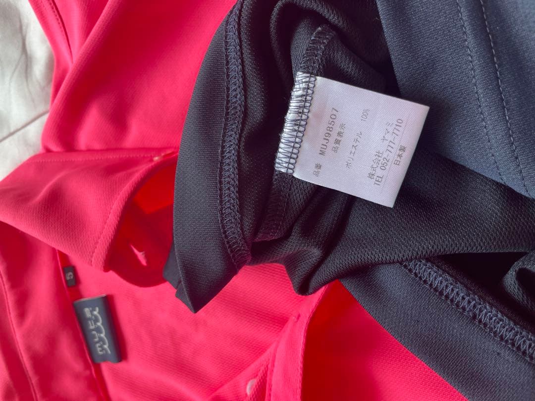 値下げ【muta】バイカラーポロシャツ（ネオンピンク）5M