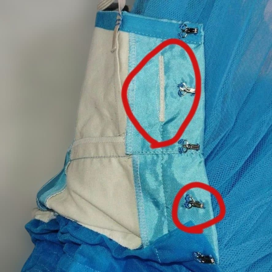 バレエ　水色 チュチュ シルビア製4号　Y4 ．A4 2着　 髪飾り、袖付