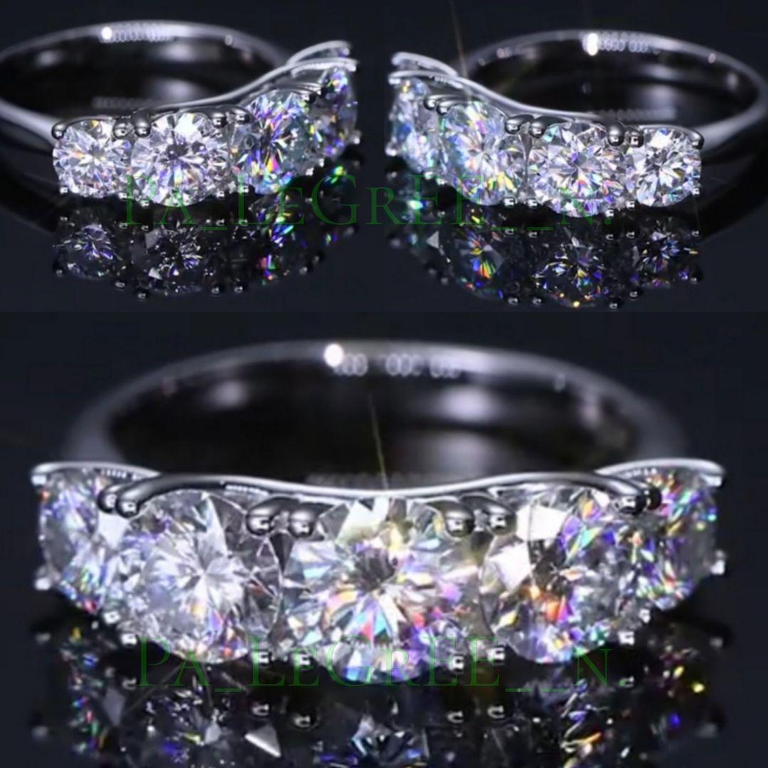 ♥ggt指輪レディース　結婚指輪　婚約指輪　モアサナイト S925　人気