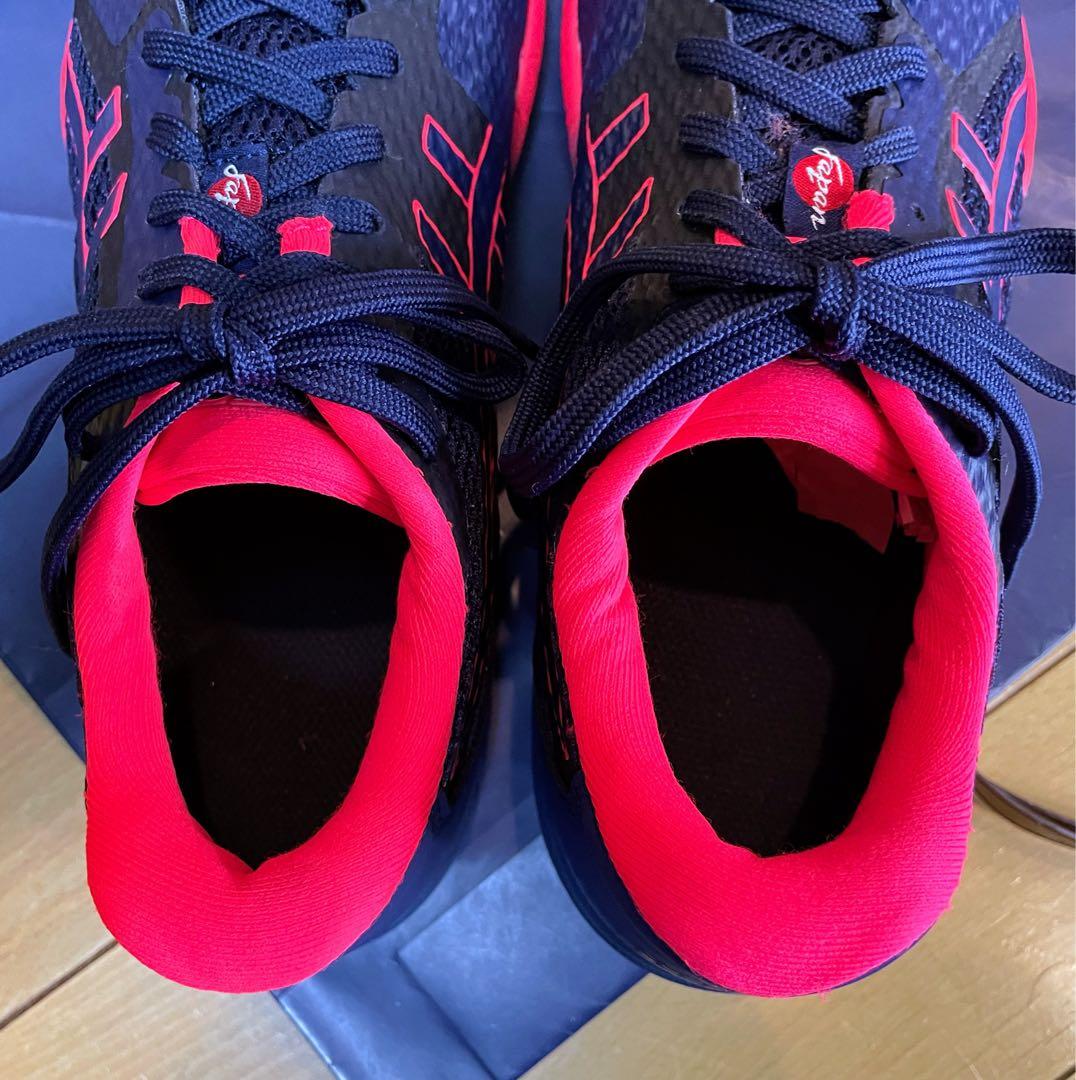 A美品アシックスローテジャパンライトバレーボールシューズ軽量通気性25.5