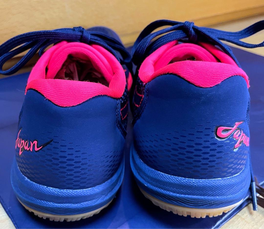 A美品アシックスローテジャパンライトバレーボールシューズ軽量通気性25.5