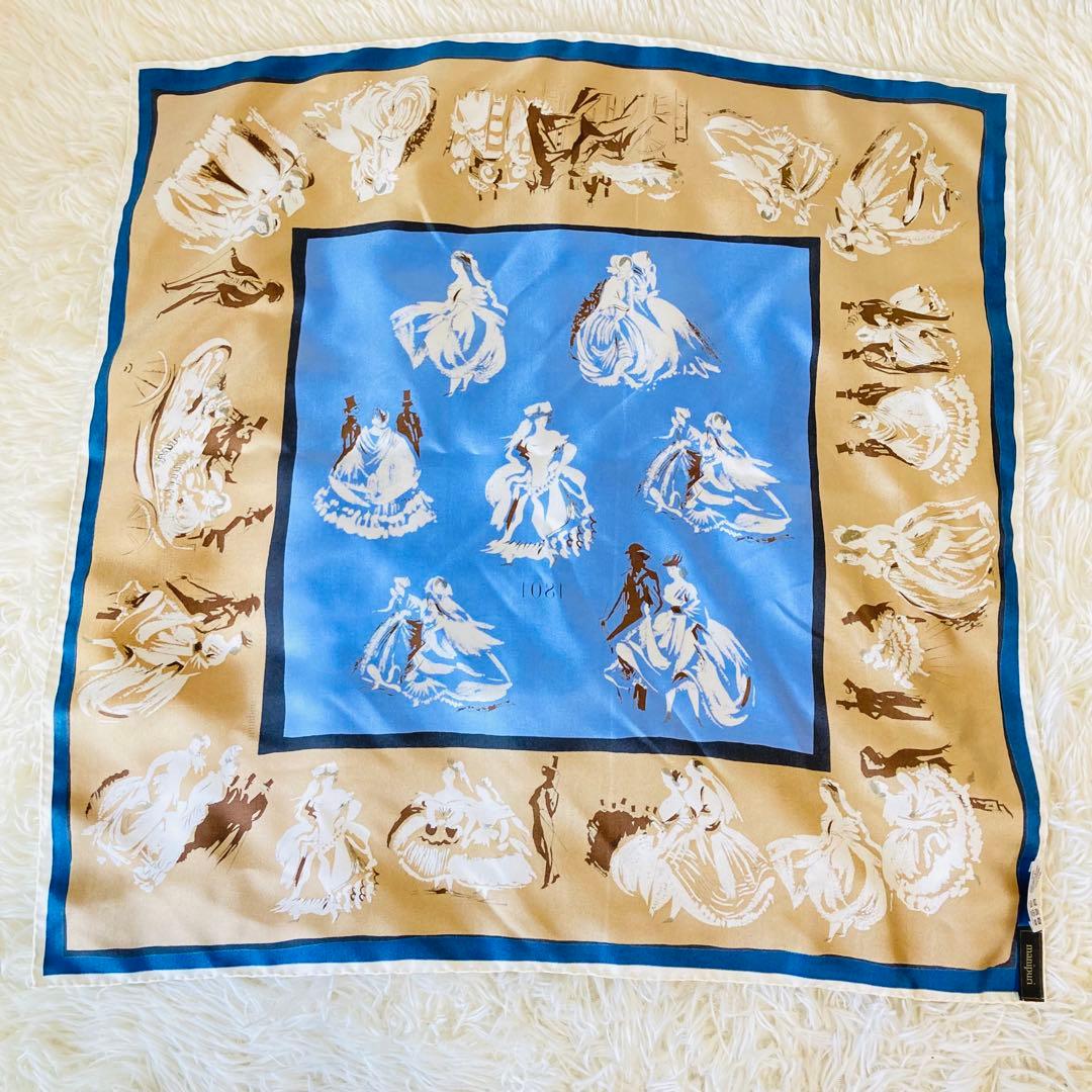 【希少】manipuri 舞踏会スカーフ シルク100% 大判