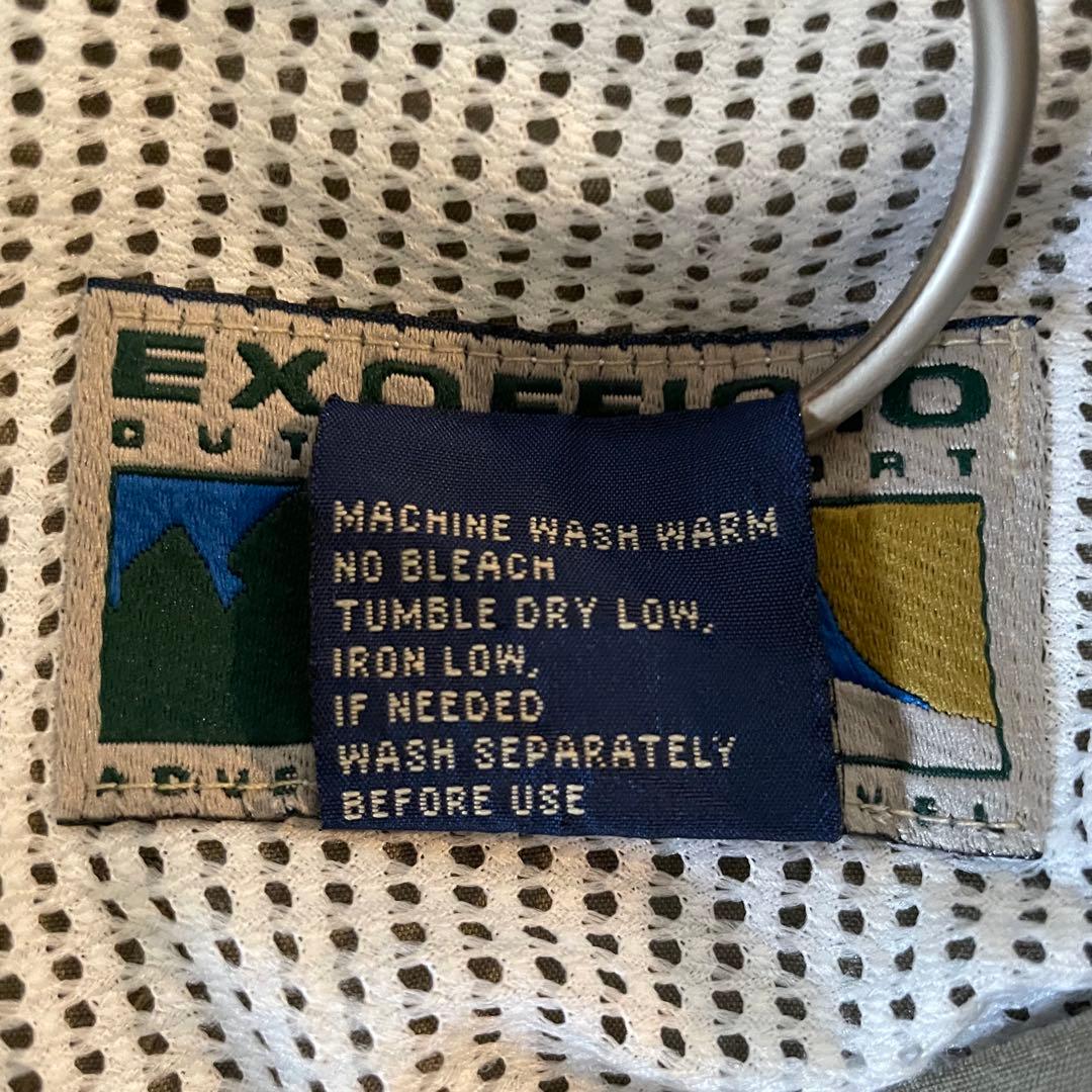 エクスオフィシオ　EXOFFICIO アウトドア　フィッシングシャツ　M カーキ