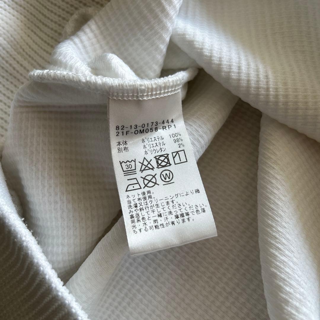 BEAMS GOLF フード付きニットパーカー ホワイト