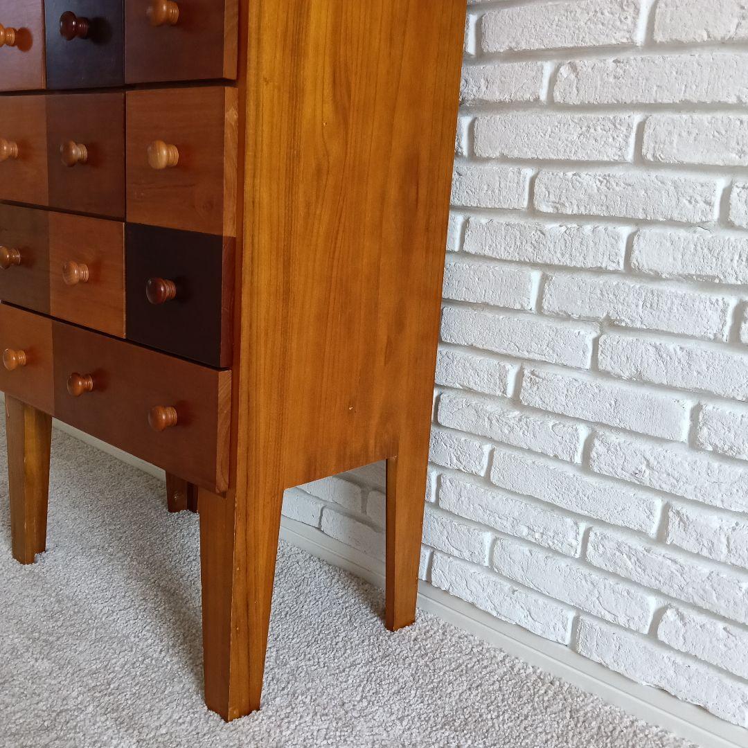 カラフルチェスト キャビネット 収納家具 天然木 チェスト リビング収納 北欧